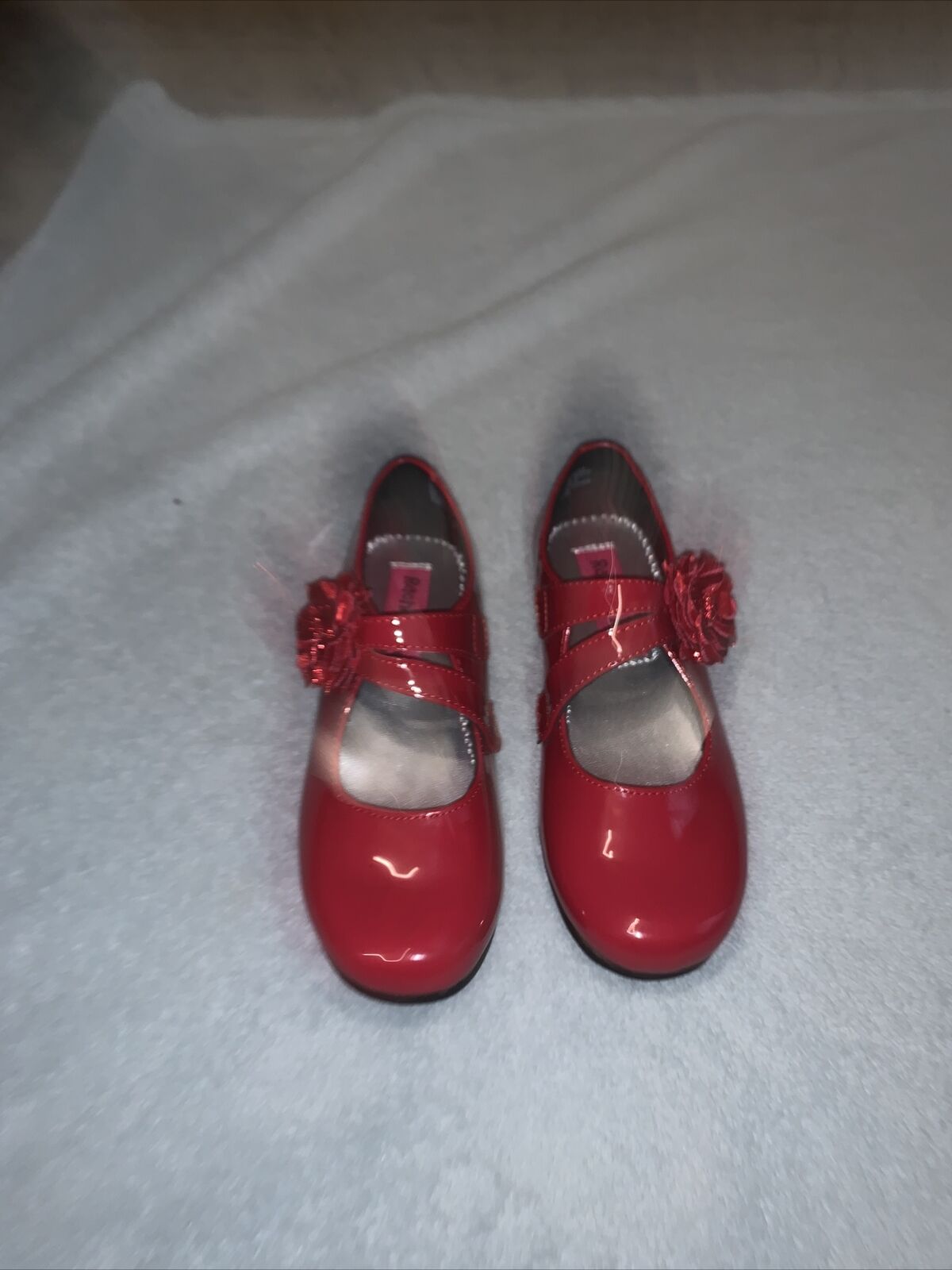 Girls Brena red patent shoe size1 by Rachel shoes