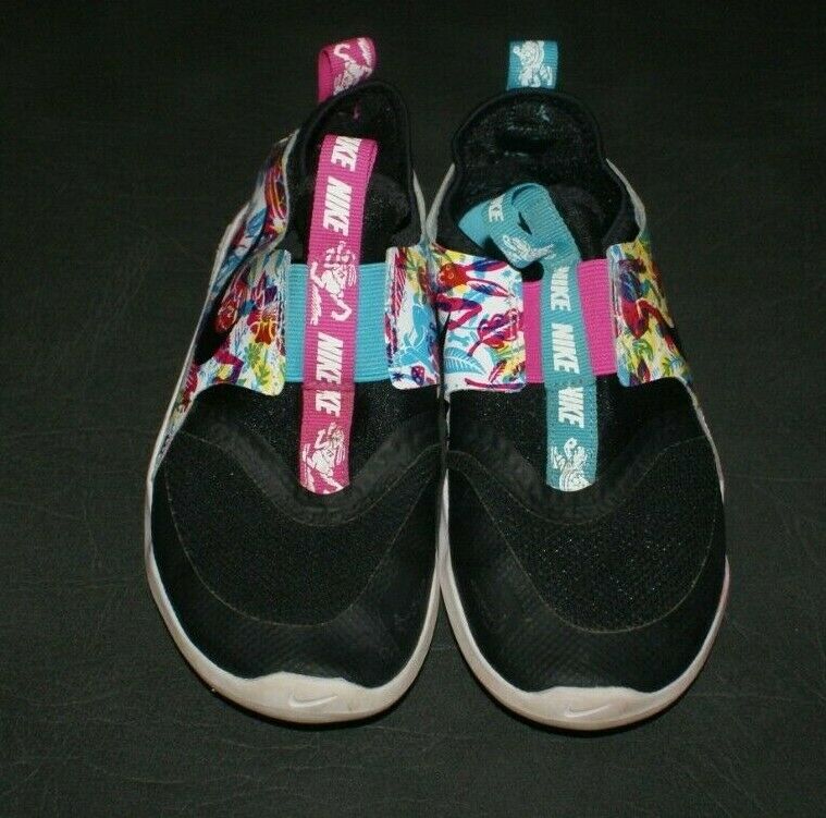GIRLS YOUTH SZ 1 NIKE FLEX RUNNER PS FABLE SLIP ON RUNNING SHOES SNEAKERS MINT