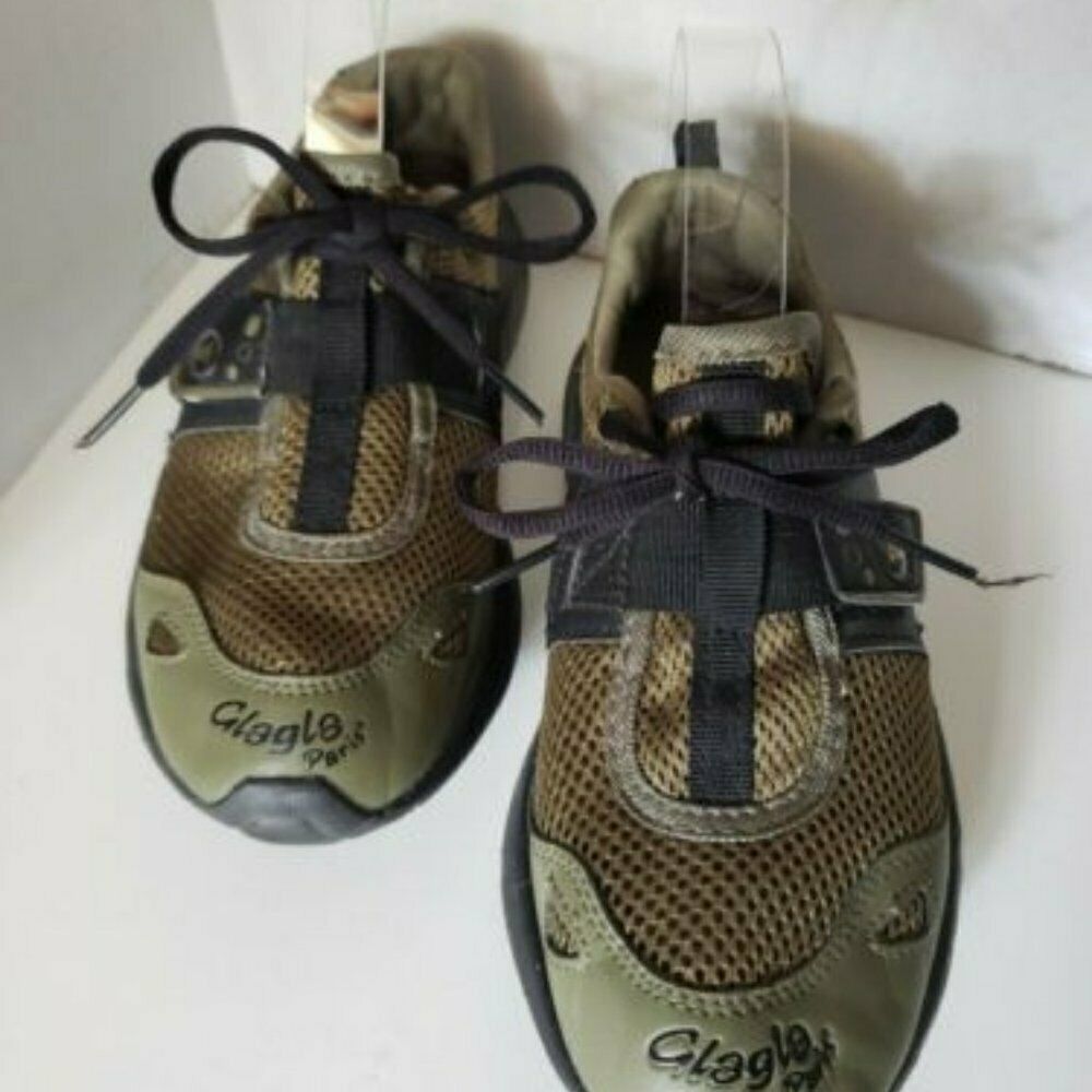 Glagla Shoe Womens 7 Green Paris Classic Sneaker Trail Water Walking Lace Up
