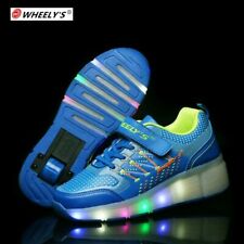 Glowing Roller Skates Shoes With Wheels LED Light Up Children Sneakers For Kids