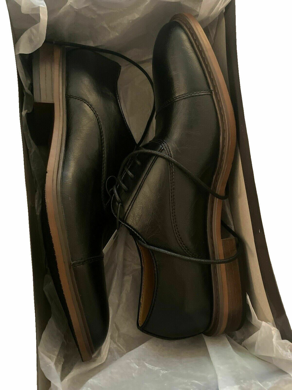Goodfellow & Co Joseph Captoe Oxford Dress Shoes Black US Size 8 Mens NWT in Box