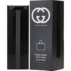 GUCCI GUILTY POUR HOMME by Gucci EDT SPRAY 1 OZ - TRAVEL SPRAY for MEN