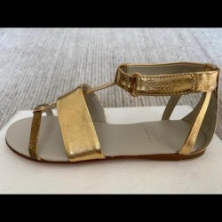 Gucci Shoes | Brand-Nw Gucci Sandals For Girl | Color: Gold | Size: 13g