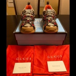 Gucci Shoes | New Gucci Flashtrek Removable Crystals Pink Multi Color Sneaker Shoes | Color: Pink/Tan | Size: Various