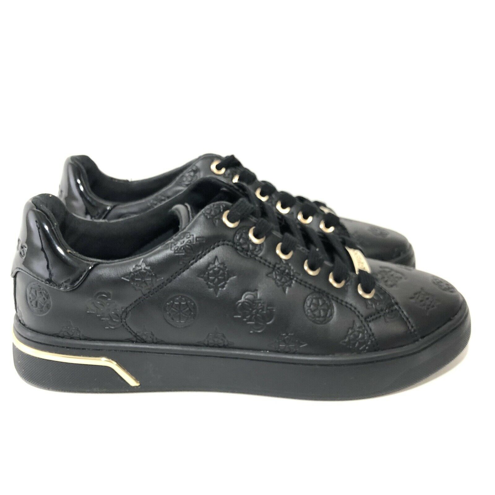 Guess Black Gwrollin Women's Sneakers Casual Shoes Size 8.5 M