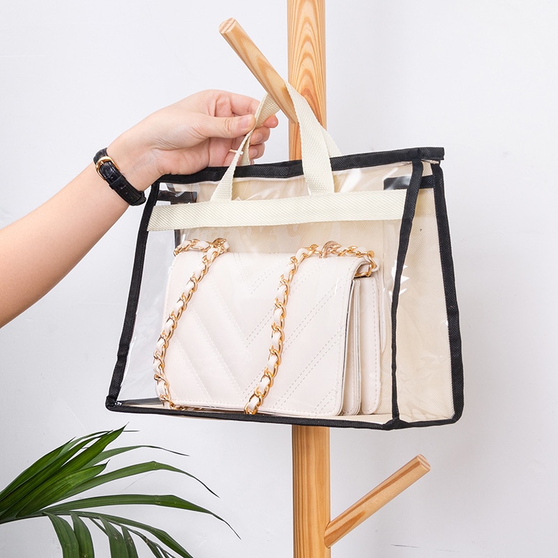 Handbag Organizer Bag dust bag for Wardrobe Closet Transparent Storage Bag Door Wall Clear Sundry Shoe Bag with Hanger Pouc bags