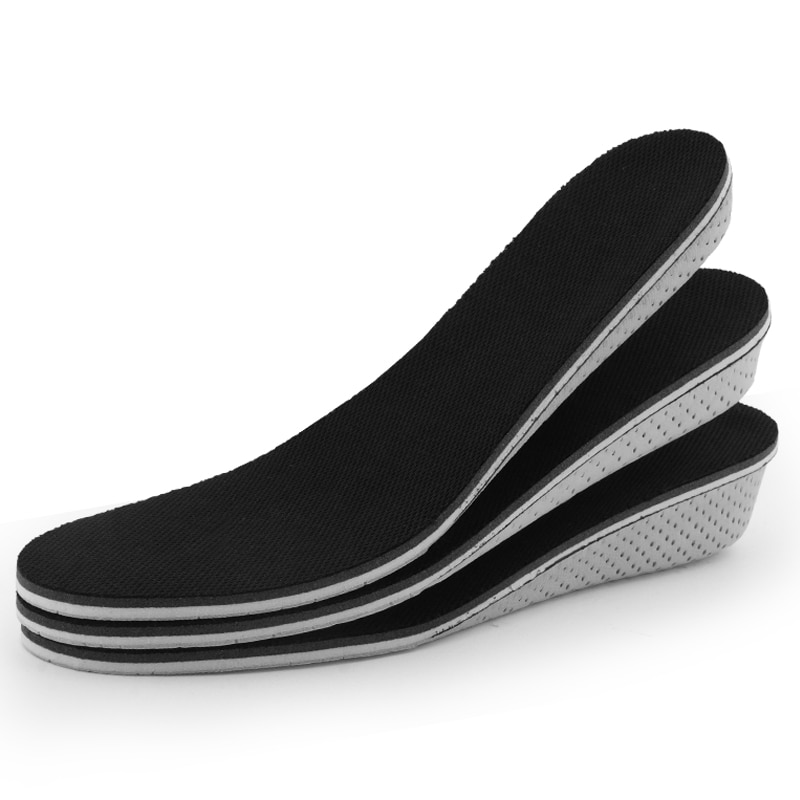 Height Increase Insole Hard Breathable Memory Foam Heel Lifting Inserts Shoe Lifts Shoe Pads Elevator Insoles for Unisex