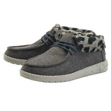 Hey Dude Womens Britt Shoes Slip-On Casual Loafer - Grey Cheetah - New 2021