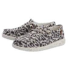 Hey Dude Womens Wendy Woven Shoes Slip-Ons - Jungle Cheetah Grey - New 2021