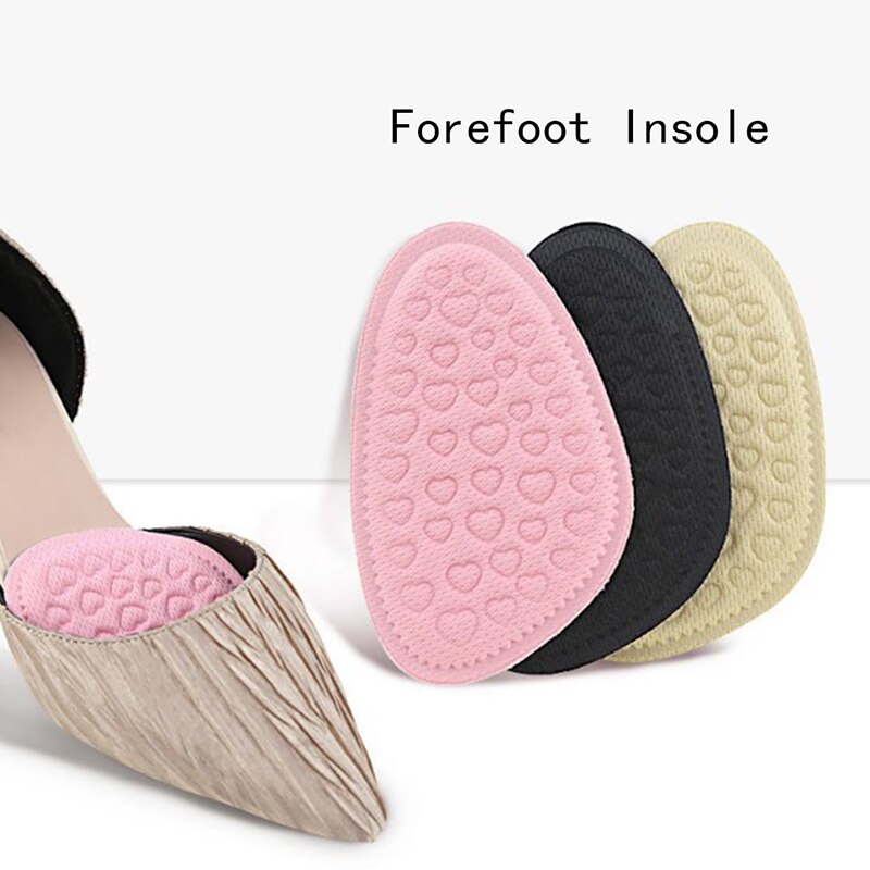 High Heel Soft Comfortable Insert Anti-Slip Forefoot Insoles Shoes Sponge Pads Foot Protection Pain Relief Women Shoes Insert