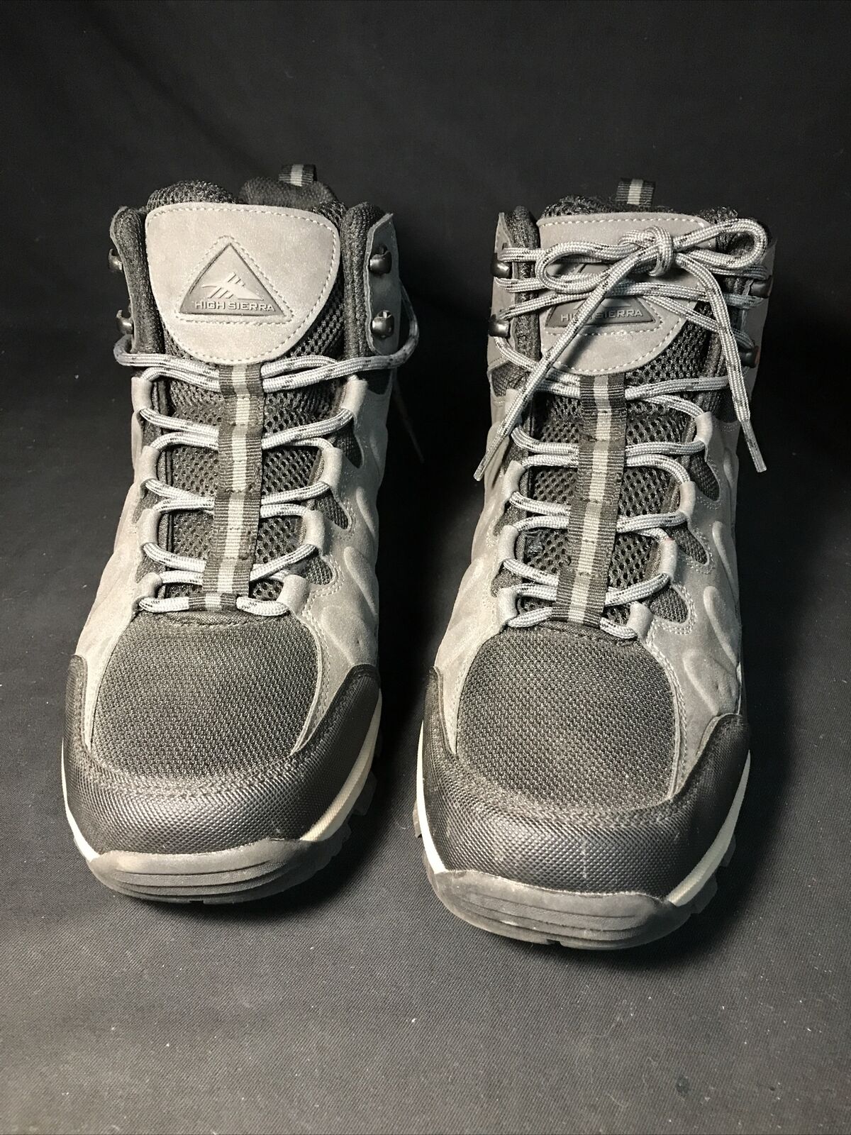 High Sierra Gray Hiking Trekking Mesh Boots Men’s Size 11.5 (EUC)