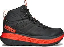 Hoka One One Stinson Mid GTX Black Red Trail Hiking Shoes Men's Sizes 8-13