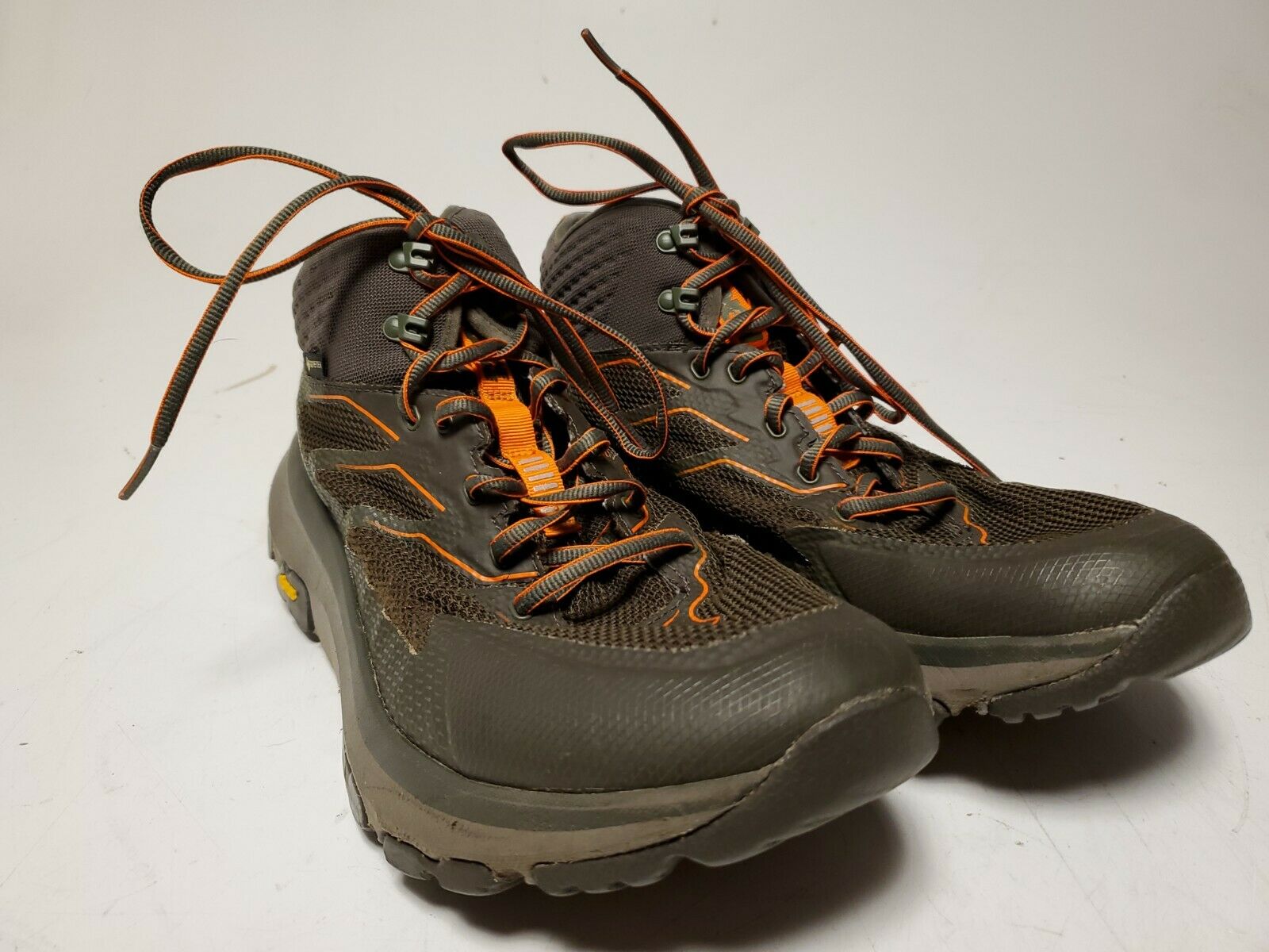 Hoka One One TOA Gore-Tex Hiking Boots Men's Size 11 Gray Grey Orange Ships FREE