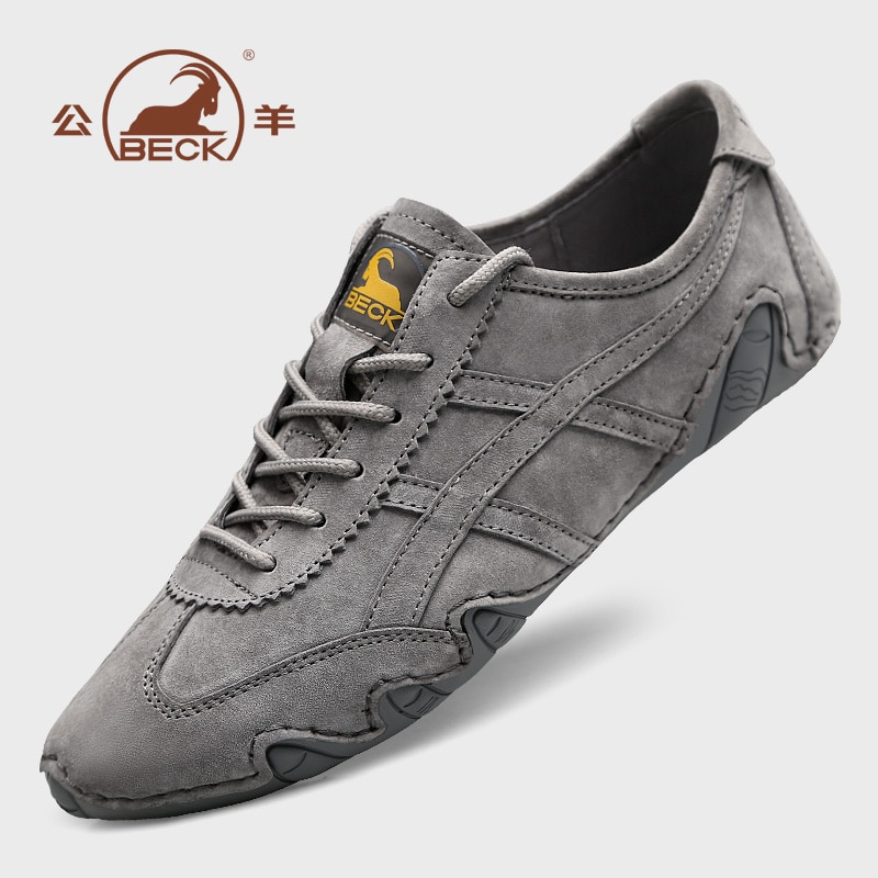 hot deal new sneakers Lace-up genuine leather Casual Shoes Comfortable Breathable Couple Walking driving Sneakers shoesn for men