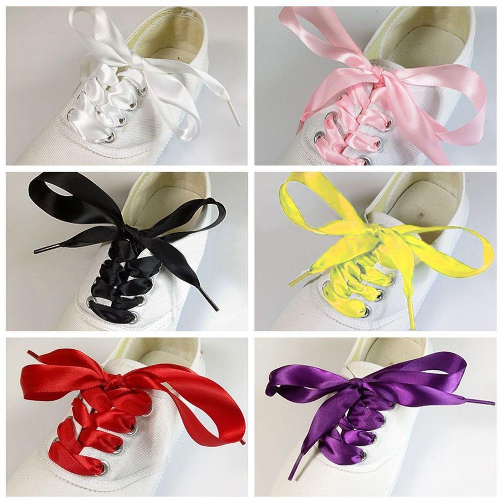 Hot Fashion Colorful Ribbon Shoe Laces Junior Adults Durable Hiking Walking Gifts