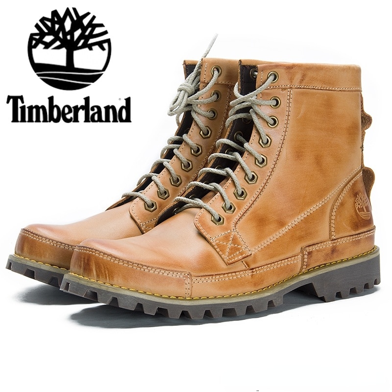 Hot Sale Timberland Classic High Top Men Genuine Leather Waterproof Army Casual Martin Work Boots Shoes 888-1 Boats