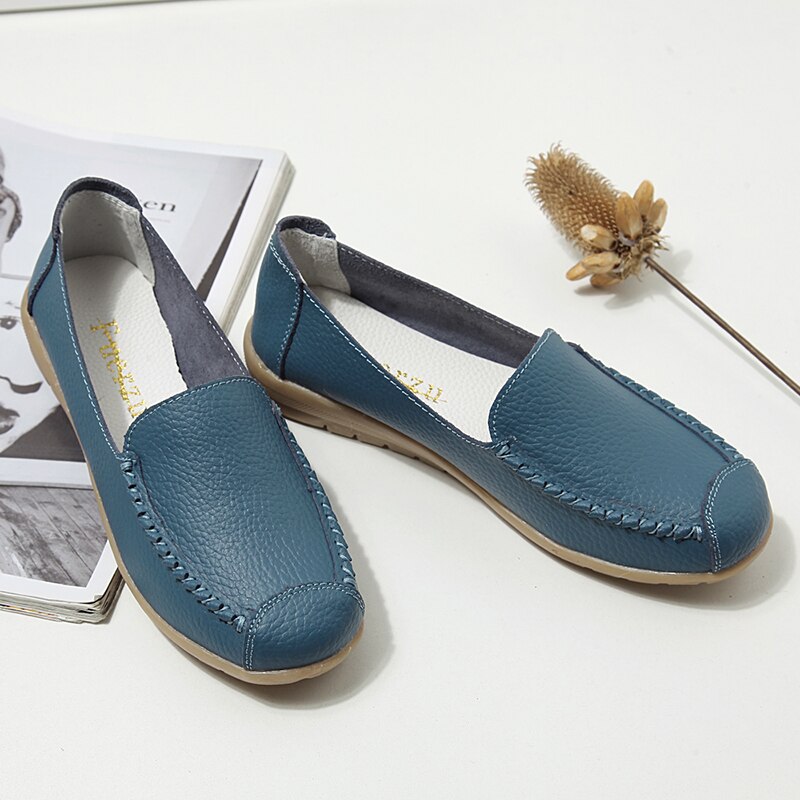Hot sale women flats shoes woman spring summer cutout loafers slip on moccasins ballet flats comfortable mother's shoes
