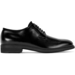 HUGO BOSS - Italian Made Leather Derby Shoes With Outlast Lining - Black