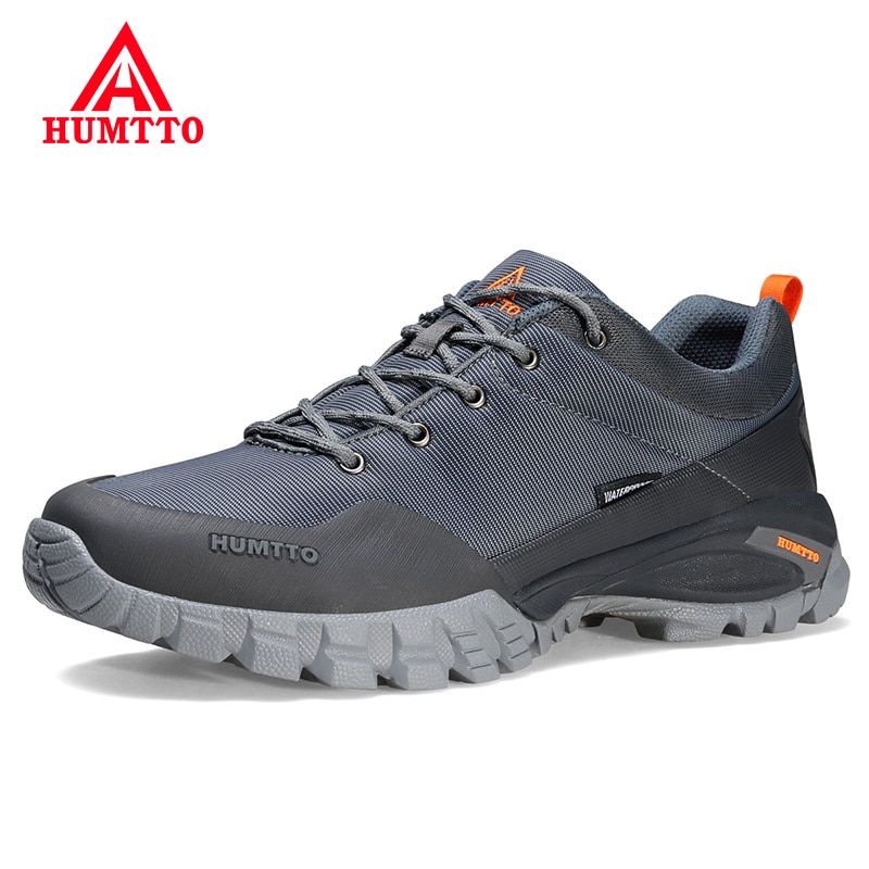 HUMTTO Hiking Shoes Waterproof Trekking Boots Leather Climbing Sneakers for Men Camping Male Outdoor Tactical Safety Shoes Mens
