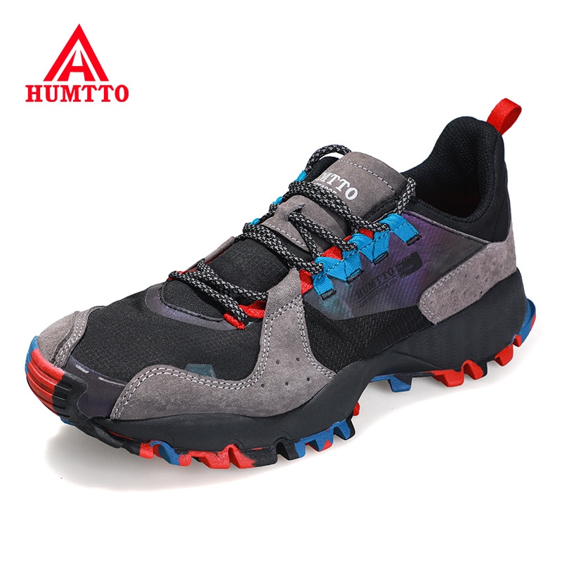 HUMTTO New Men's Outdoor Trail Running Shoes Breathable Sneakers Women Leather Designer Sports Shoes for Men With Free Shipping