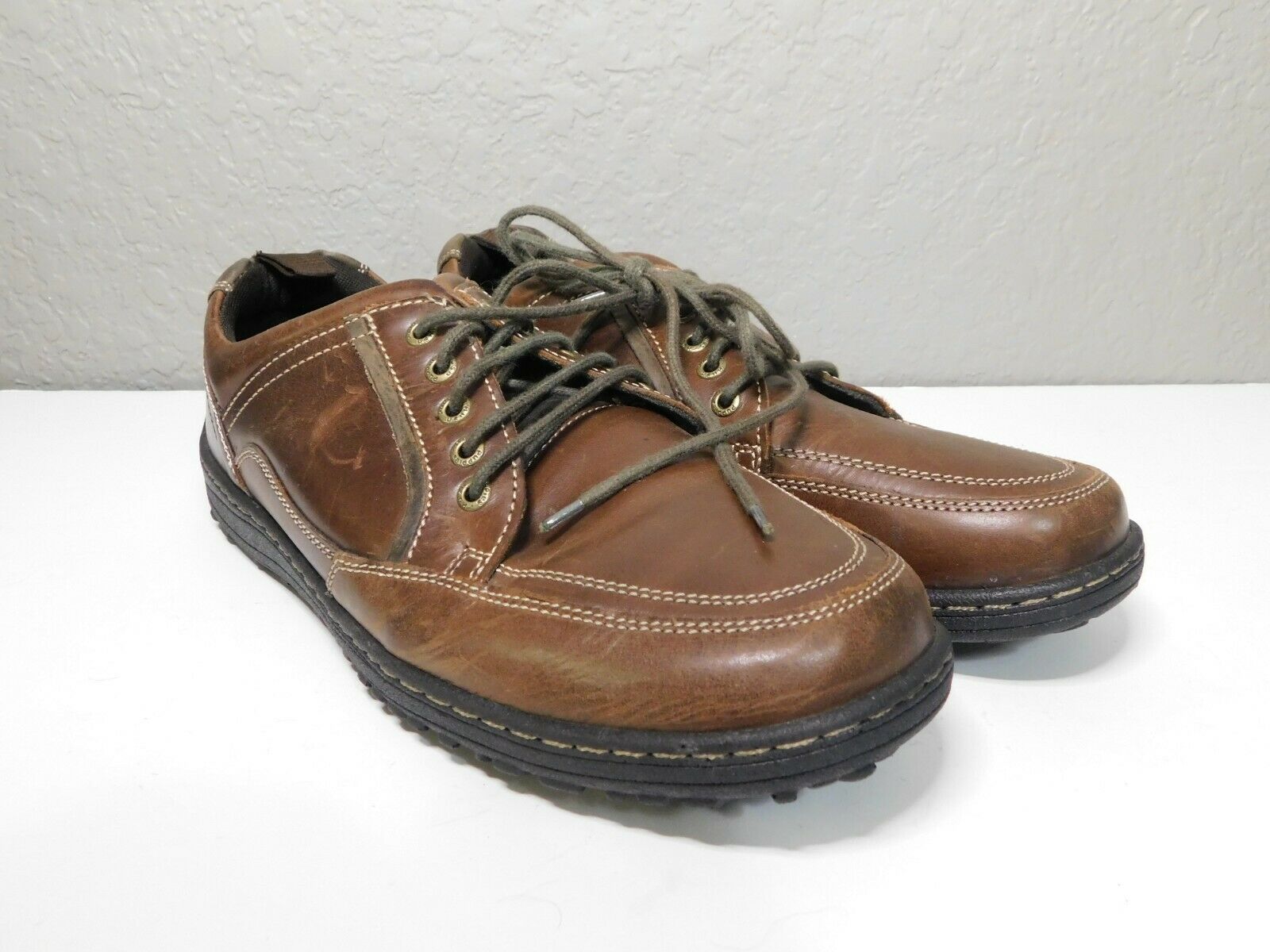 Hush Puppies Extra Wide Belfast Oxford_MT Brown Men's Shoes US Size 12 H103361
