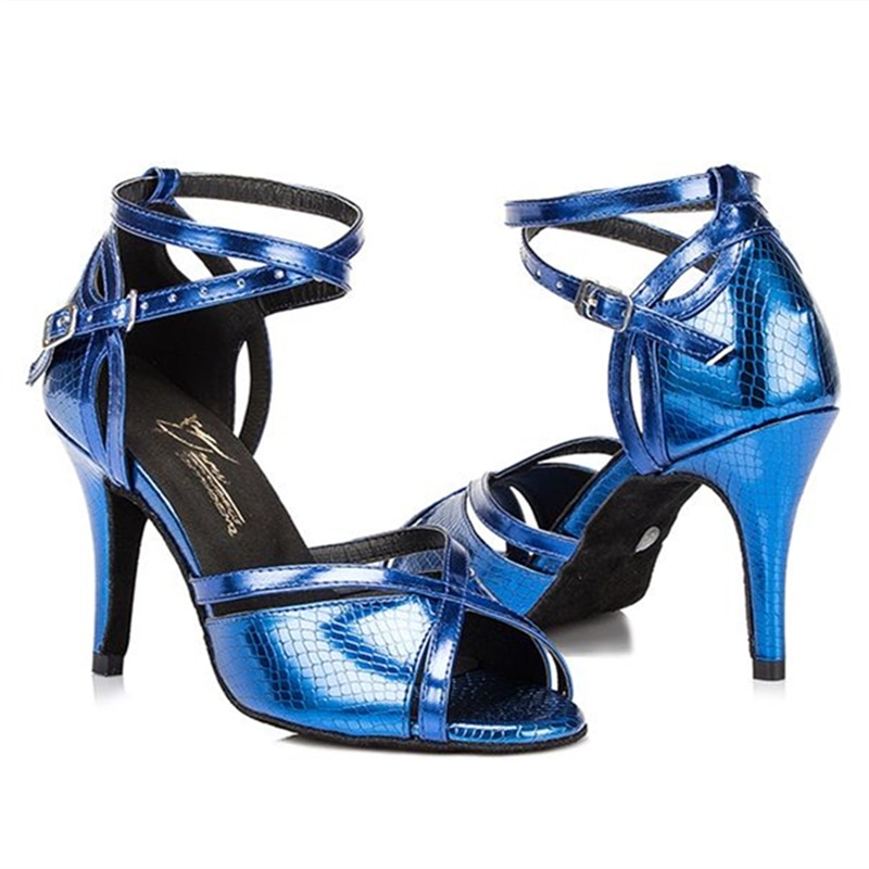 HXYOO Manufacturer Latin Dance Shoes Women Ballroom Salsa Dance Shoes For Women Ladies Soft Sole 4.5-8.5 cm Heel Height JYG421