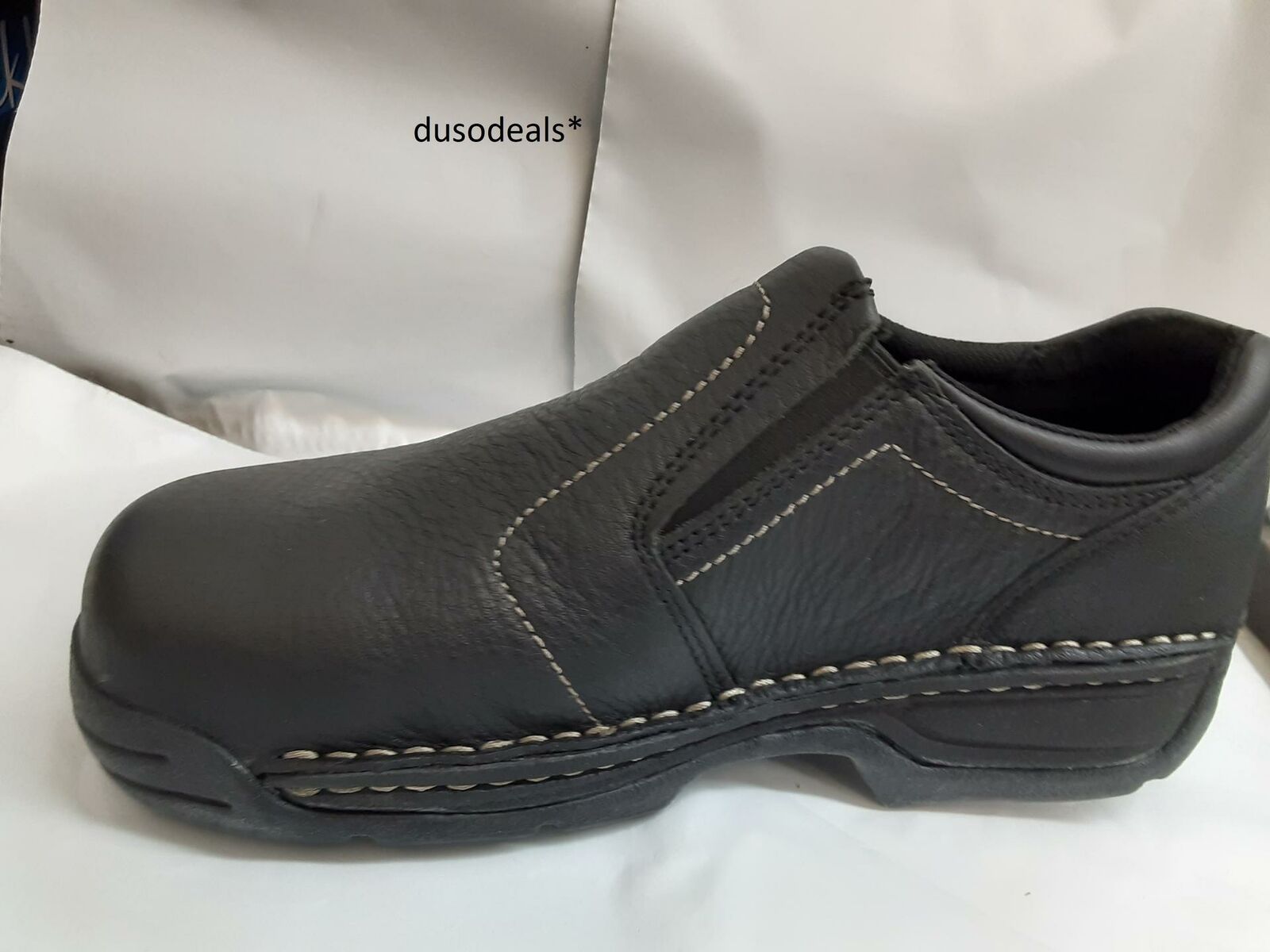 Hytest Women Opanka Slip-on Steel Toe Eh Safety Work Shoe Black Size 10 W K10140