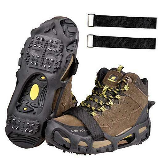 Ice Cleats for Shoes and Boots, Ice Snow Traction Cleats Crampons for Men Women