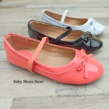Infant toddler girls ballet flat dress shoes size 4-9 Fashion