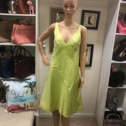 J. Crew Dresses | J.Crew Nwt! Emerald Green Sleeveless Silk Dress | Color: Green/Yellow | Size: 6