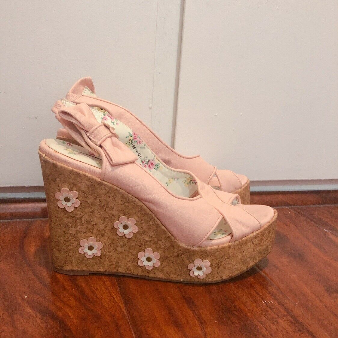 Japan Kawaii Liz Lisa Pink Floral Heels Shoes