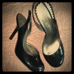 Jessica Simpson Shoes | Black Patent Leather High Heel Shoe Size (7) | Color: Black | Size: 7