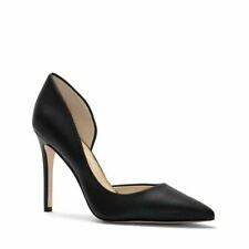 Jessica Simpson Women's Paryn d'Orsay Pointed Toe Snakeskin Pump Shoe Black