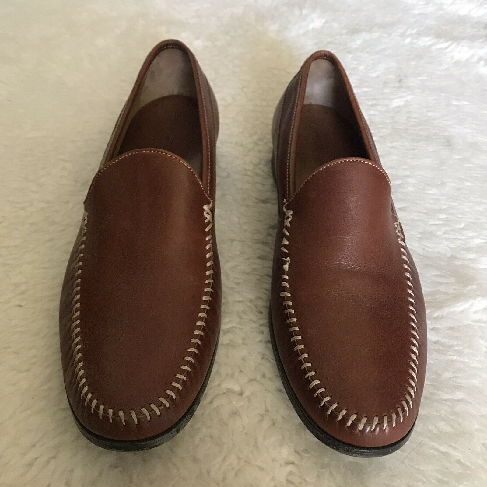 Johnson & Murphy Sheepskin Men’s Loafers Shoes Size 11.5