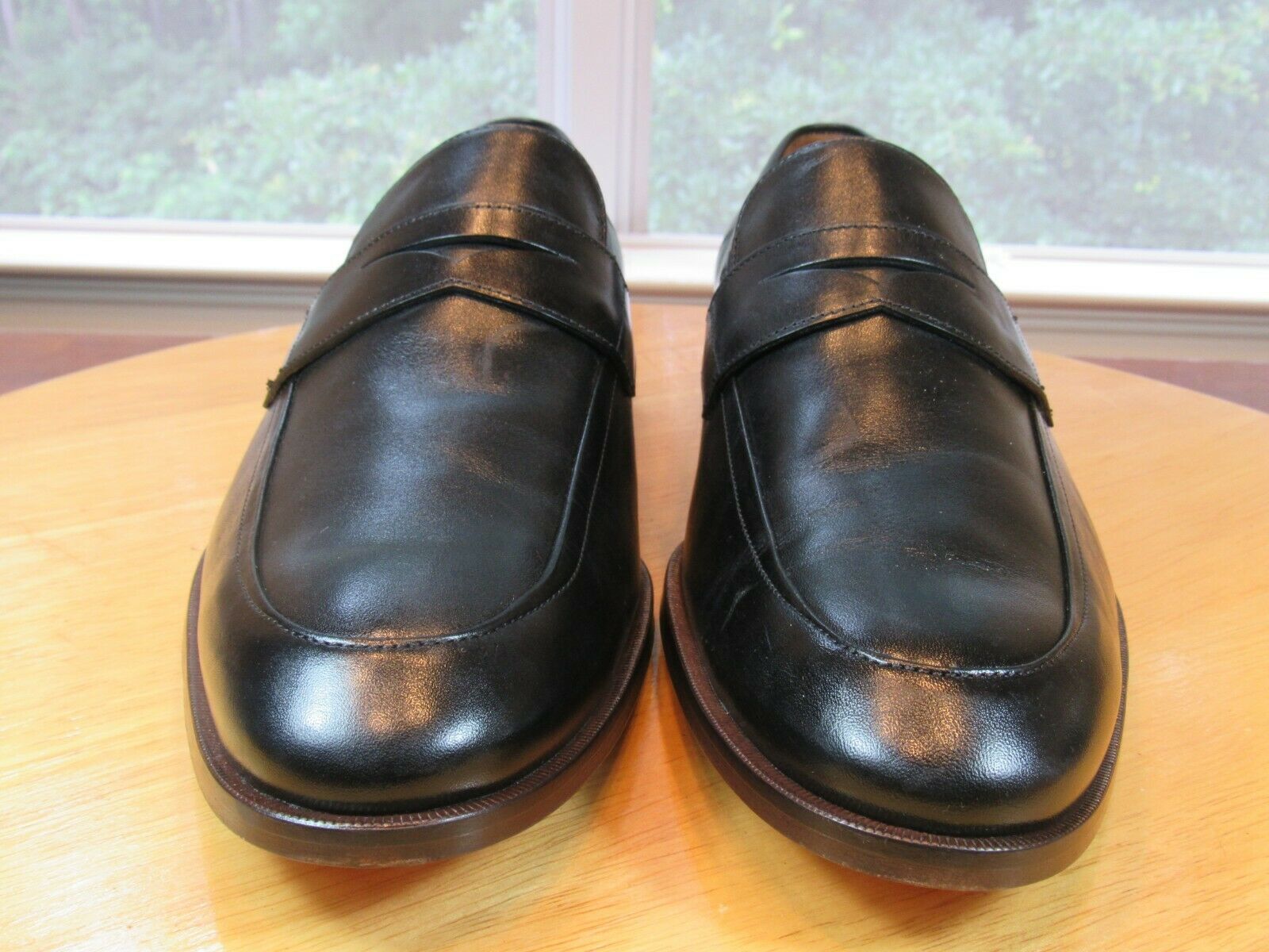 JOHNSTON & MURPHY Men's Loafers (59 2205) Black Leather Dress Shoes SIZE 13
