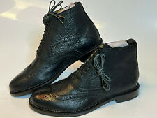J.Shoes New Mens Black Leather Premium Wingtip Dress Shoes model: Francis