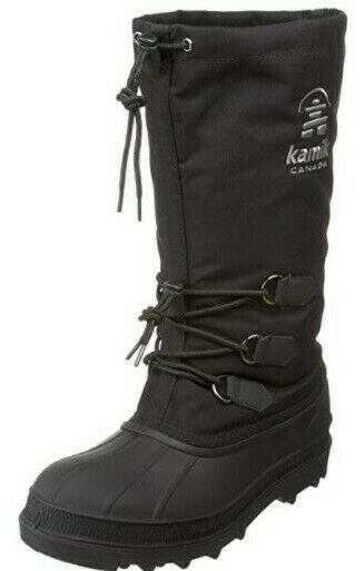 Kamik Canada Men's Canuck Cold Weather Waterproof Boot Black Size 13 Brand NEW