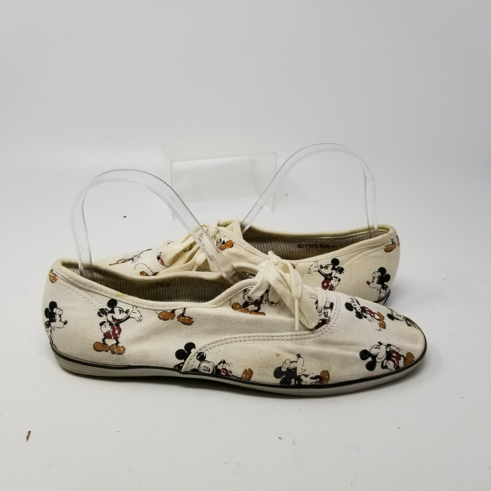 Keds Disney White Canvas Casual Walking Tennis Shoes Sneaker Women Size 10