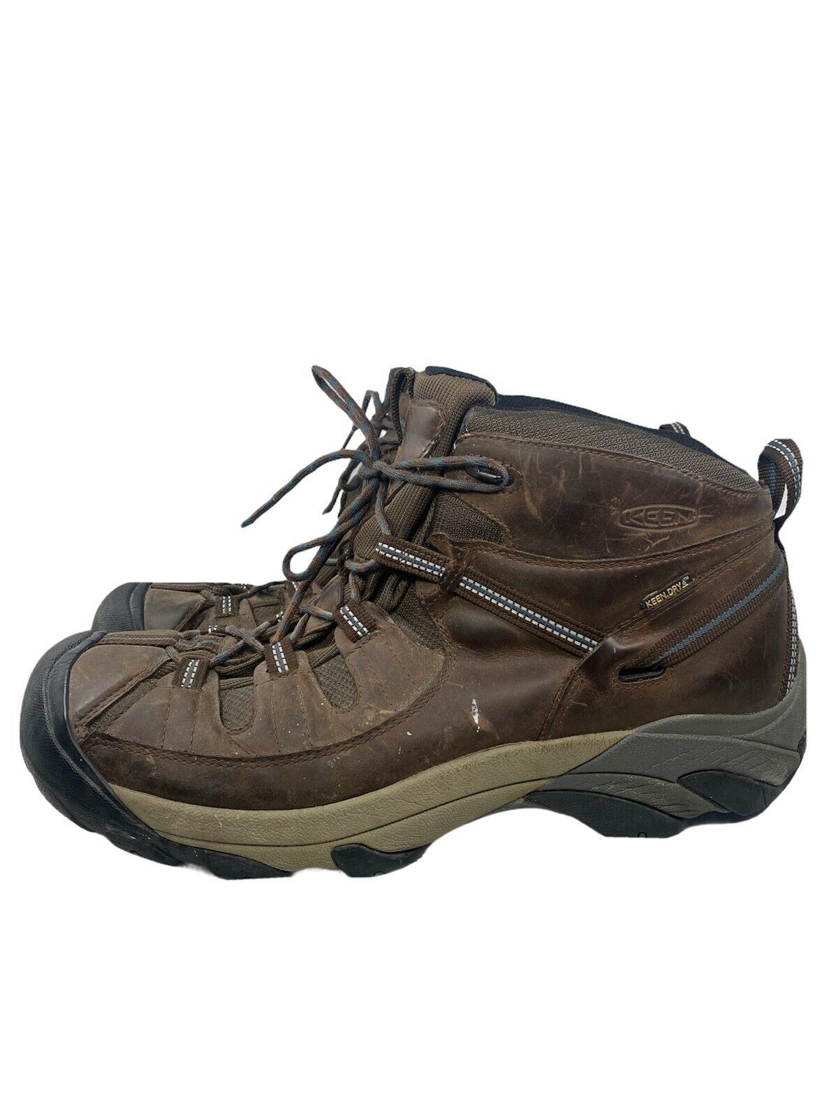 KEEN 1217 WLCB KeenDry Waterproof Outdoor Leather Hiking Work Boots Mens Sz 15