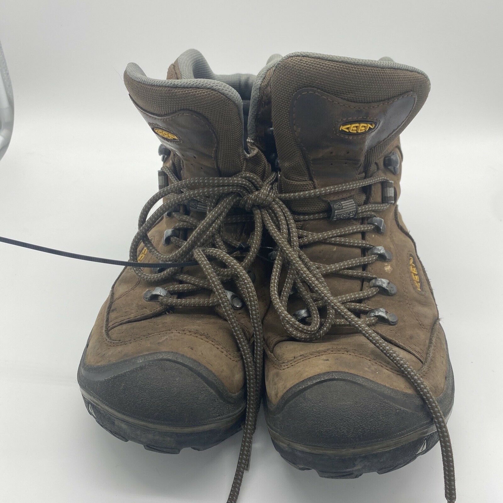 Keen Durand II Mid Brown Leather Hiking Boots 11.5 Mens 1020218 American Built