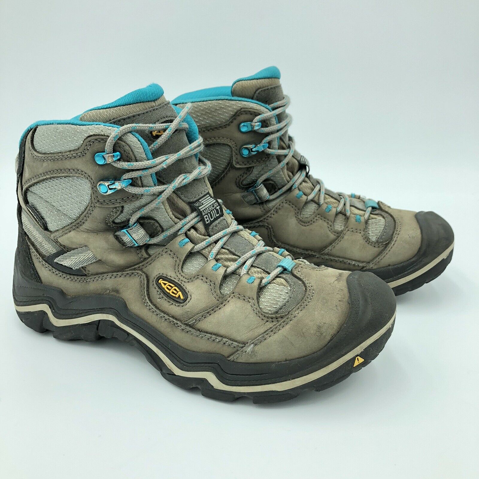 KEEN Durand Womens 10 Brown Leather Mid Ankle Hiking Trail Boots