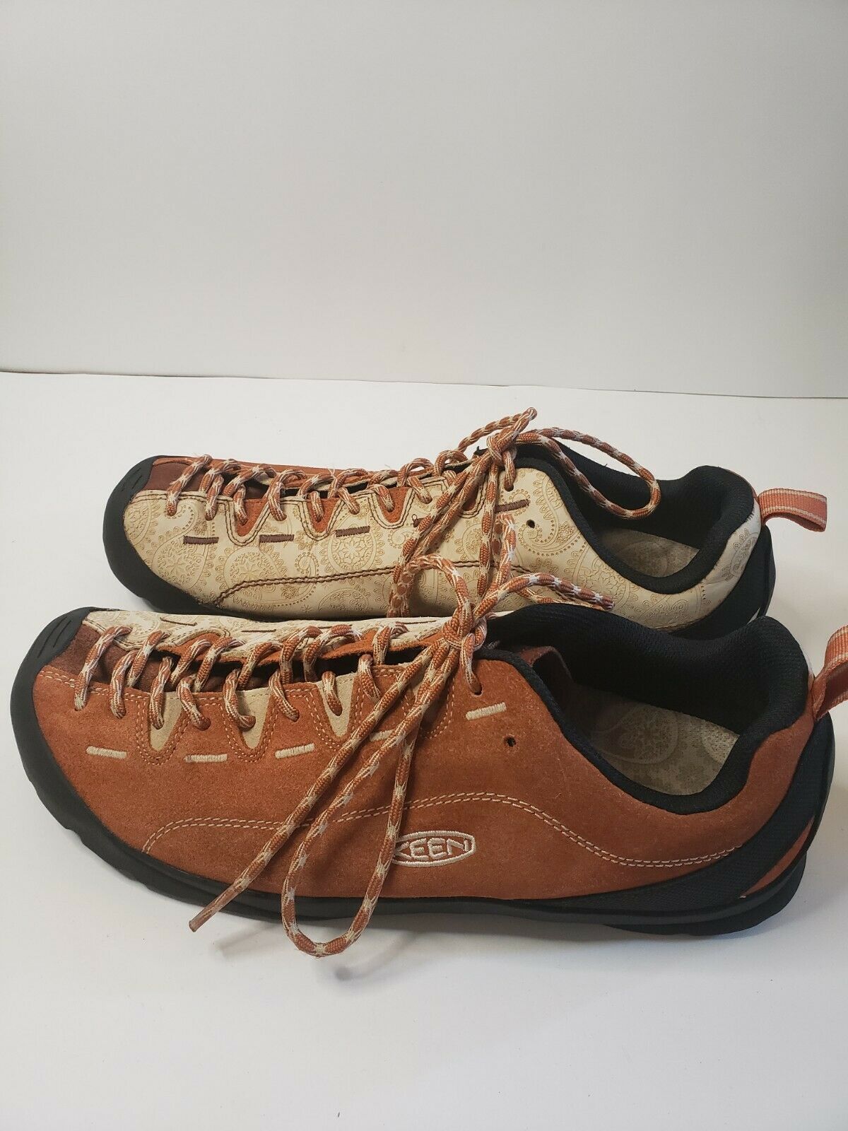 Keen Jasper Pollen Brown Paisley Hiking Shoes Men's Size US 12/EU 46