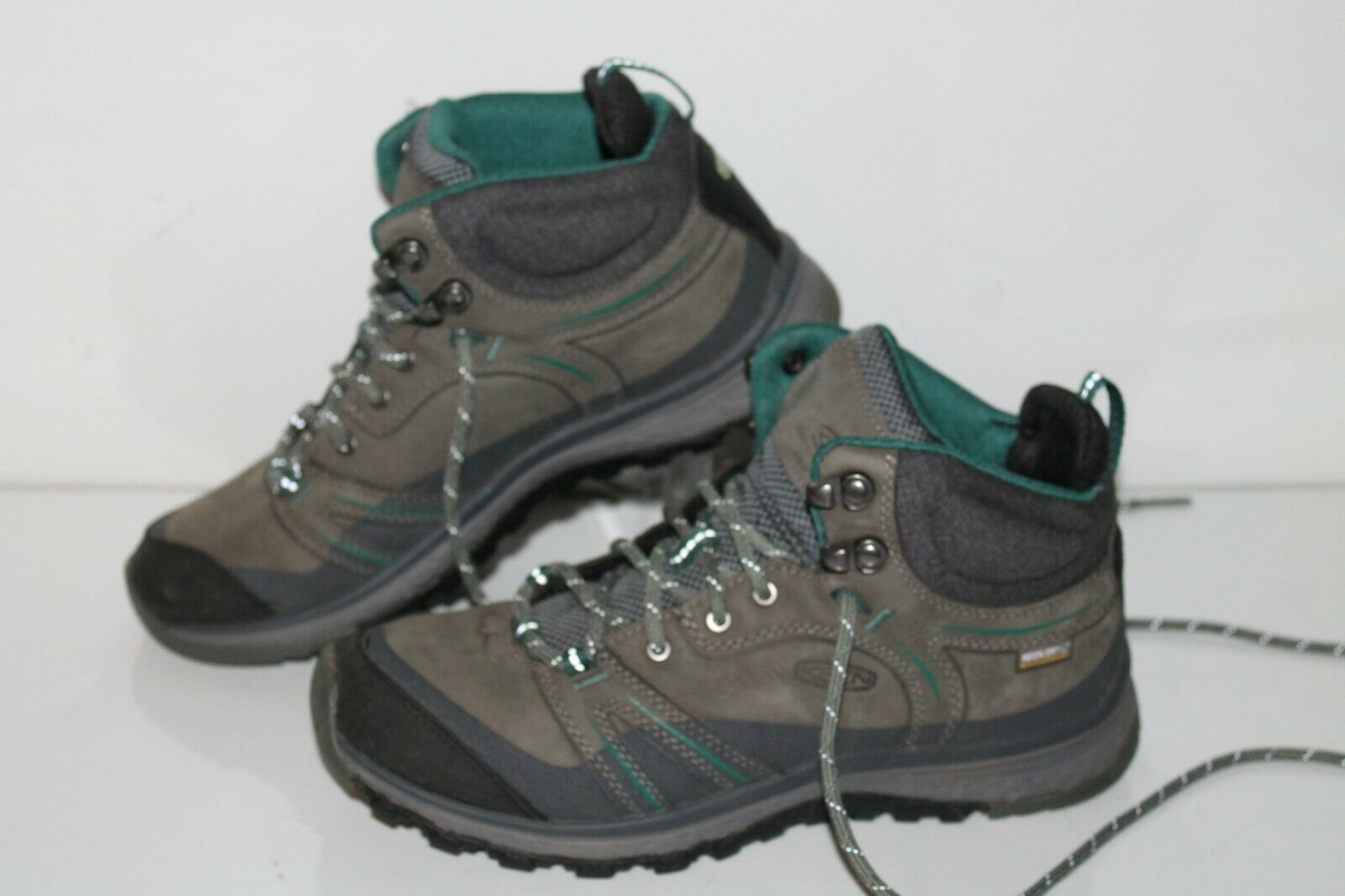 KEEN Koven Mid Hiking Boots, #1017750, Gray, Leather, Women's US Size 7