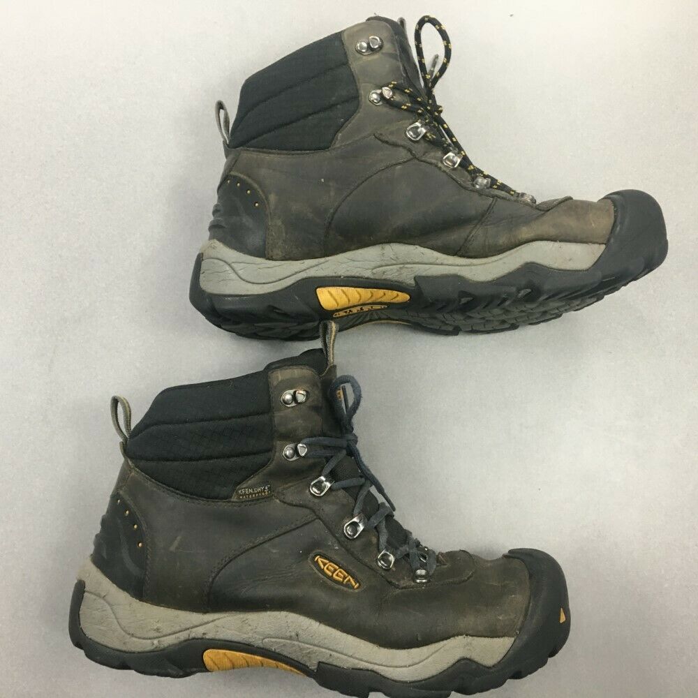 KEEN MENS BOOTS SIZE 11.5 GRAY WATERPROOF WARM WINTER SNOW HIKING OUTDOORS