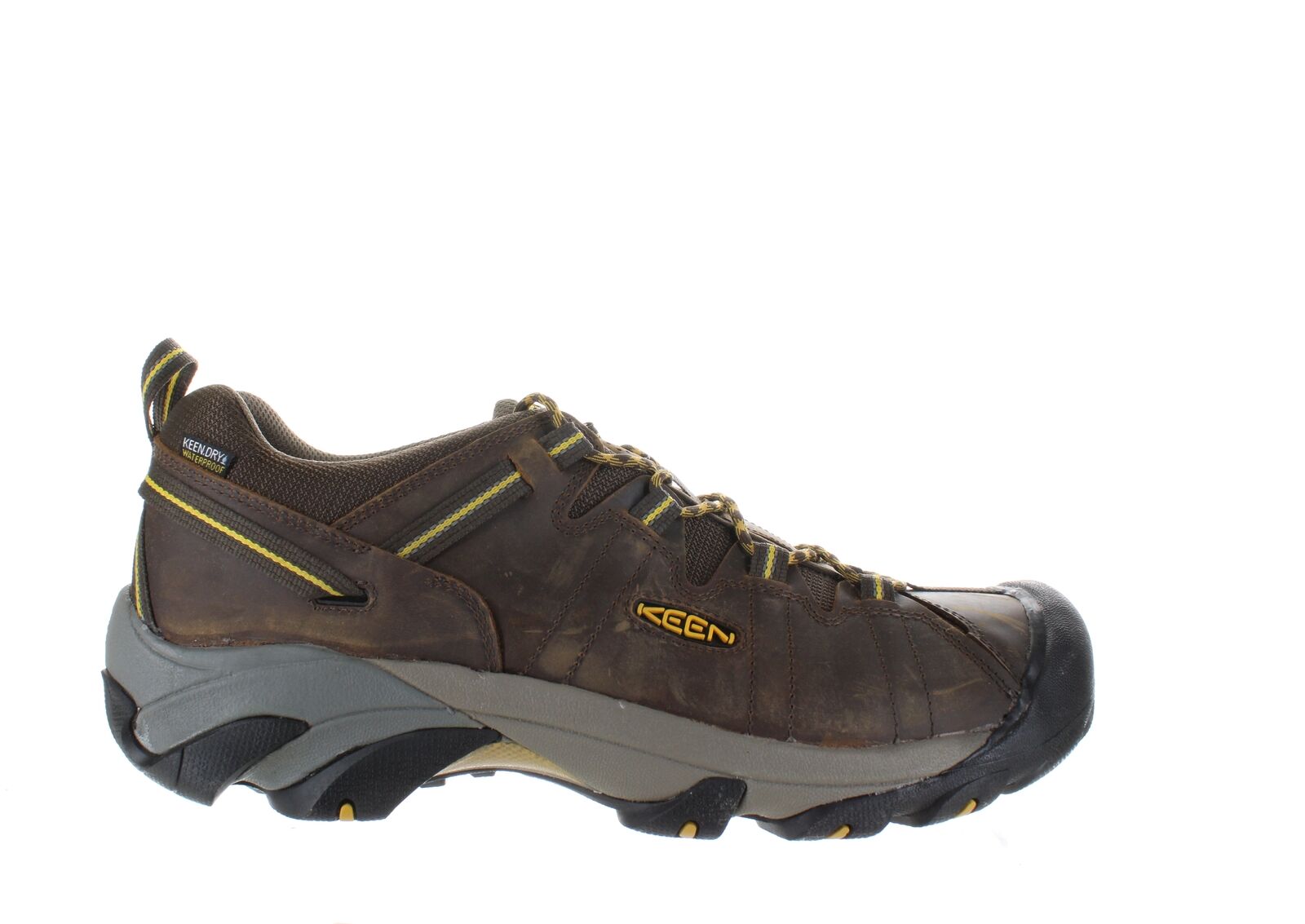 KEEN Mens Targhee Ii Cascade Brown/Golden Yellow Hiking Shoes Size 15 (2210149)