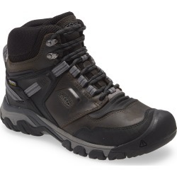KEEN Ridge Flex Waterproof Hiking Boot, Size 10.5 in Grey/Black at Nordstrom