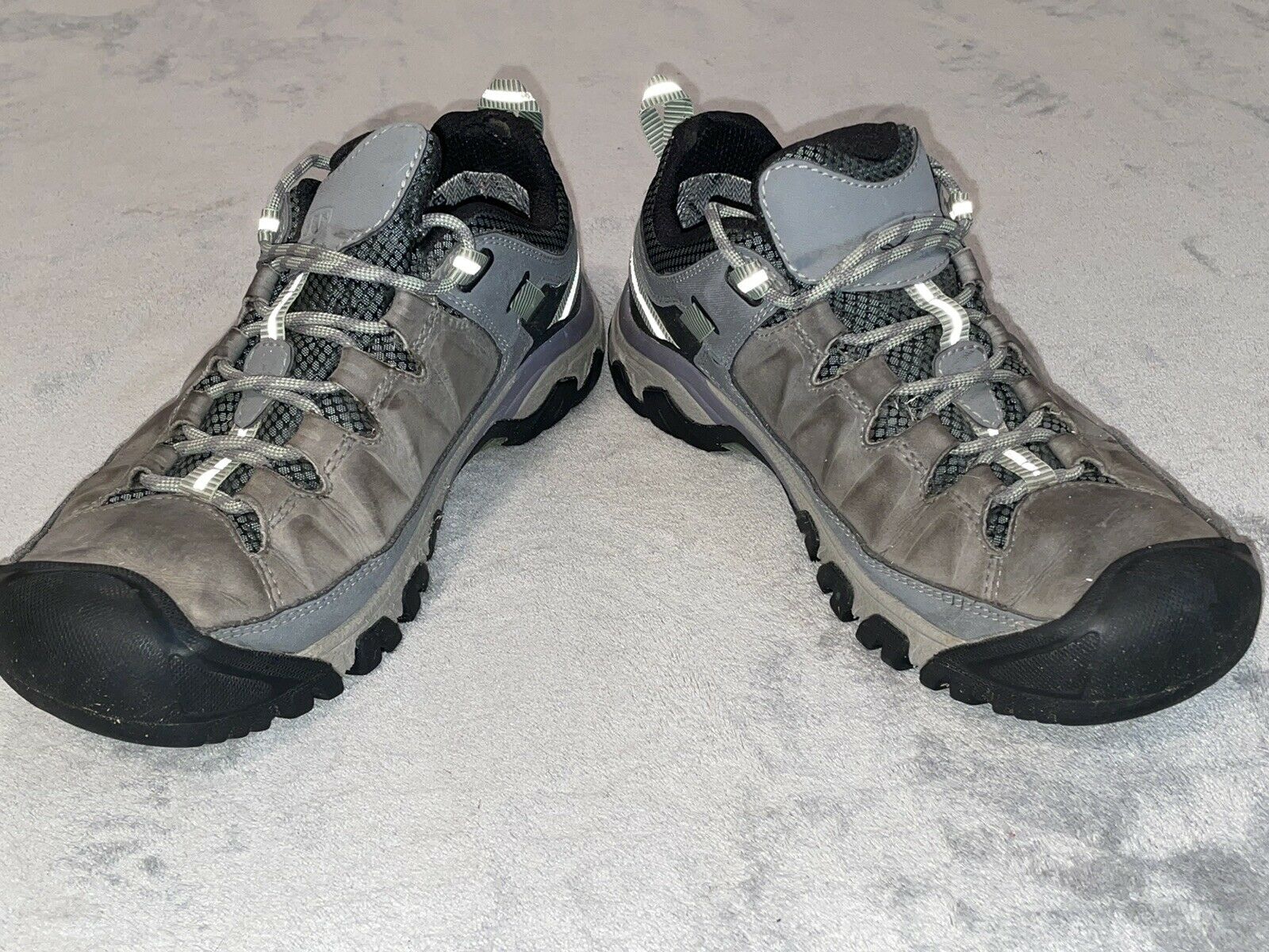 Keen Targhee III 1018155 Women's Gray Leather Lace Up Hiking Boots Shoes 9.5 US