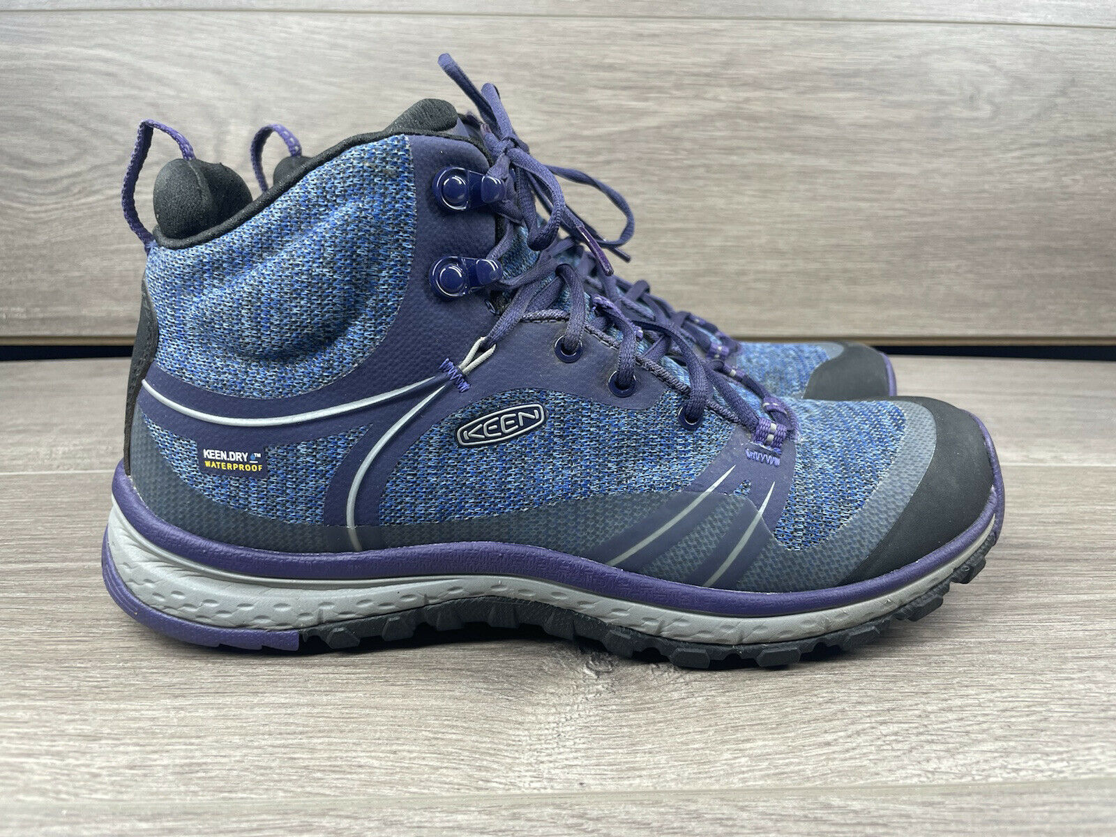 Keen Terradora II Mid Hiking Boots Waterproof 1016502 Blue Women’s Size 8 US
