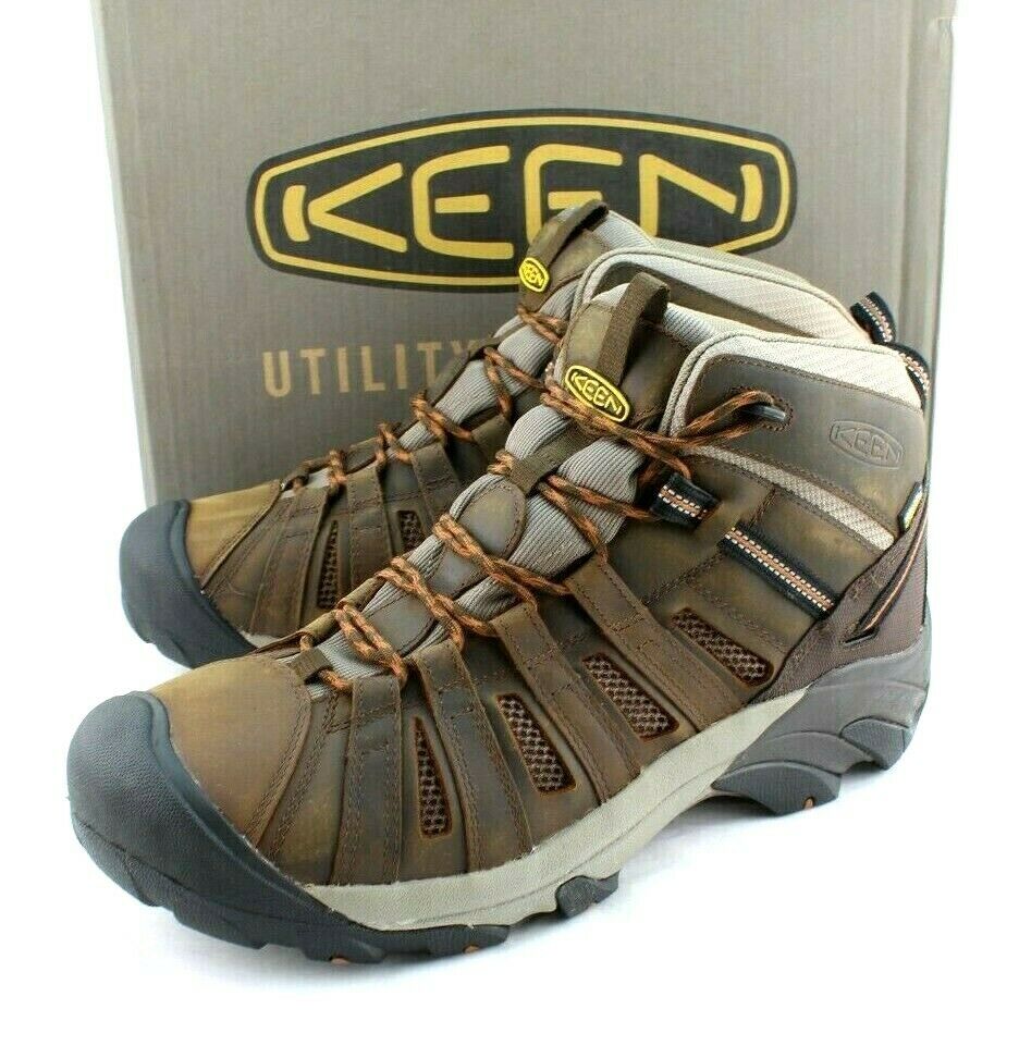 KEEN Utility Cody Size 15 EE Brown Waterproof Soft Toe Men Work Boots MSRP $169