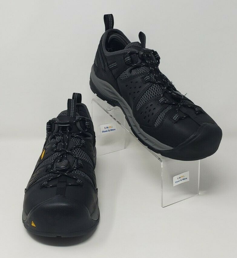 KEEN Utility Low ASTM F2413-18 Men's Size 11D Steel Toe Work Hiking Shoes Black